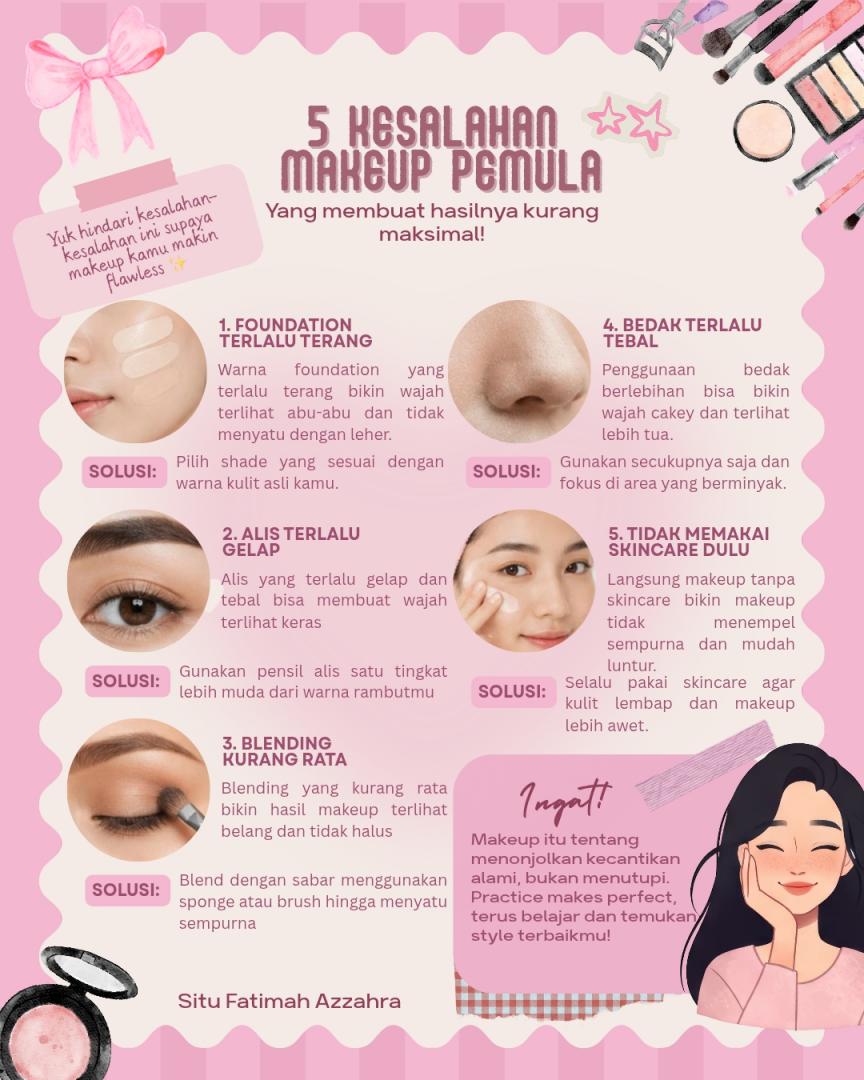 5 Kesalahan Makeup Pemula yang Harus Dihindari