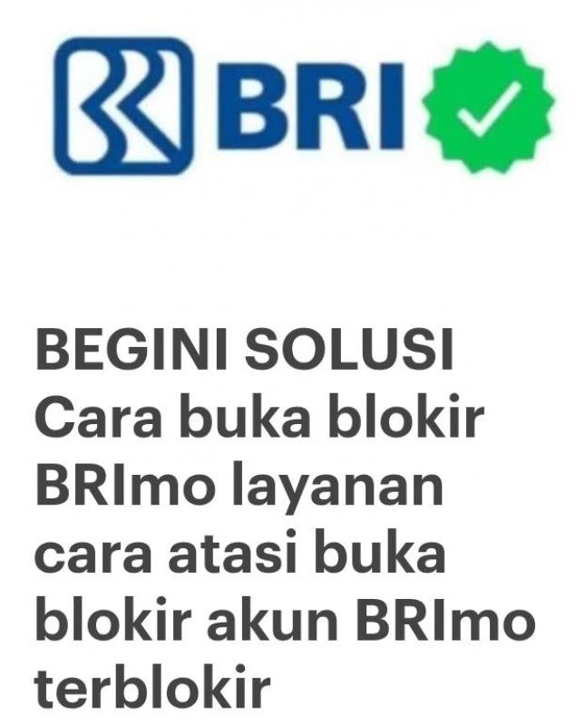 Bagaimana cara membuka PIN ATM BRI terblokir tanpa ke bank?