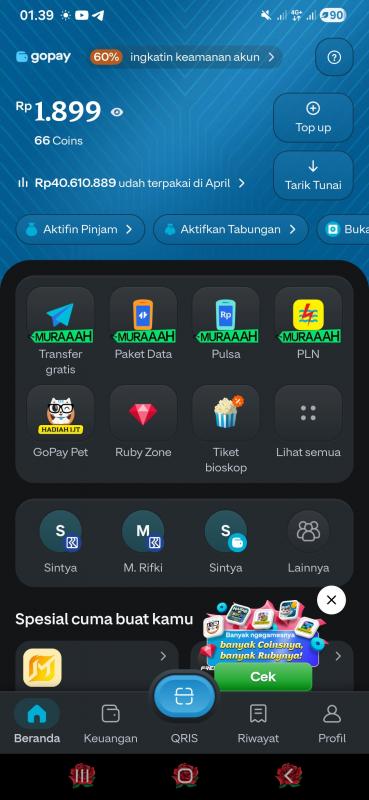 Bni Wondr Salah Transfer