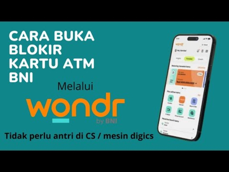 Cara buka Blokir Wondr bank BNI mobile Banking terblokir