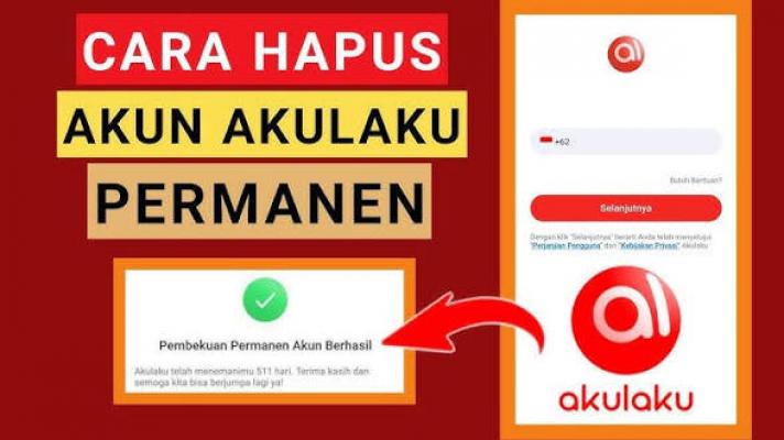 cara hapus data akun akulaku