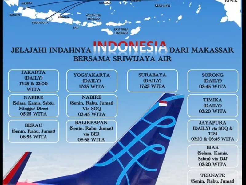 Cara melakukan pengajuan reschedule SRIWIJAYA AIR 