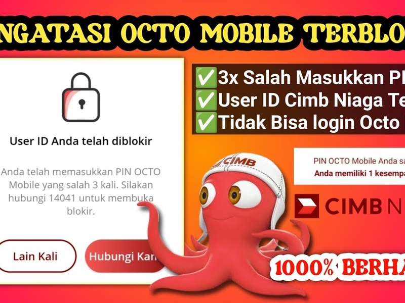 Cara membuka blokir OCTO Mobile banking digital banking cimb niaga terblokir