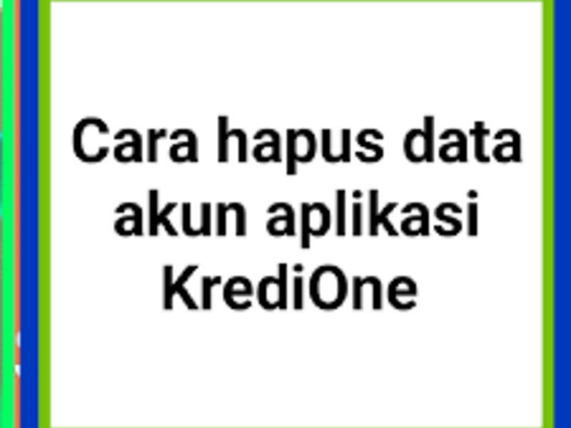 Cara menonaktifkan akun krediOne