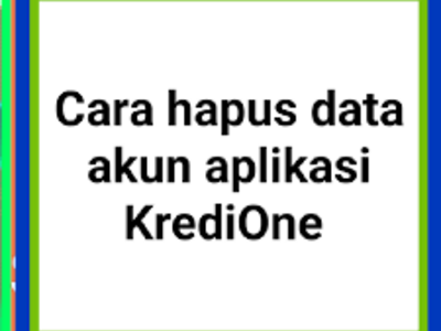 Cara menonaktifkan akun krediOne