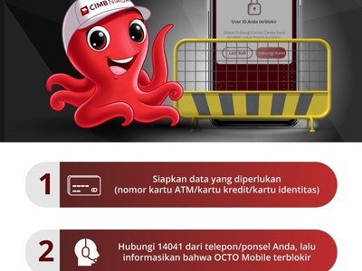 Cara Mudah Buka Blokir OCTO Mobile Yg Terblokir Salah PIN 3Kali dgn 