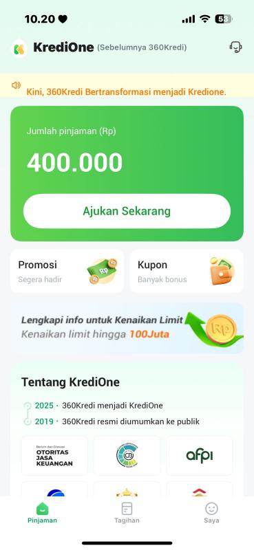 Cara pembatalan Pengajuan Pinjaman KREDIONE