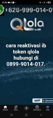 Cara reaktivasi ib token qlola