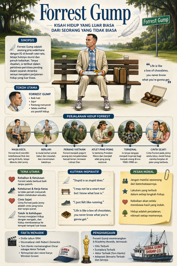 FORREST GUMP: Menemukan Makna Hidup dalam Setiap Langkah