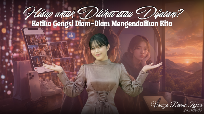 Hidup untuk Dilihat atau Dijalani? Ketika Gengsi Diam-Diam Mengendalikan Kita