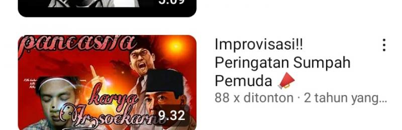 IMPROVISASI PIDATO MENJADI PUISI DALAM PERINGATAN SUMPAH PEMUDA