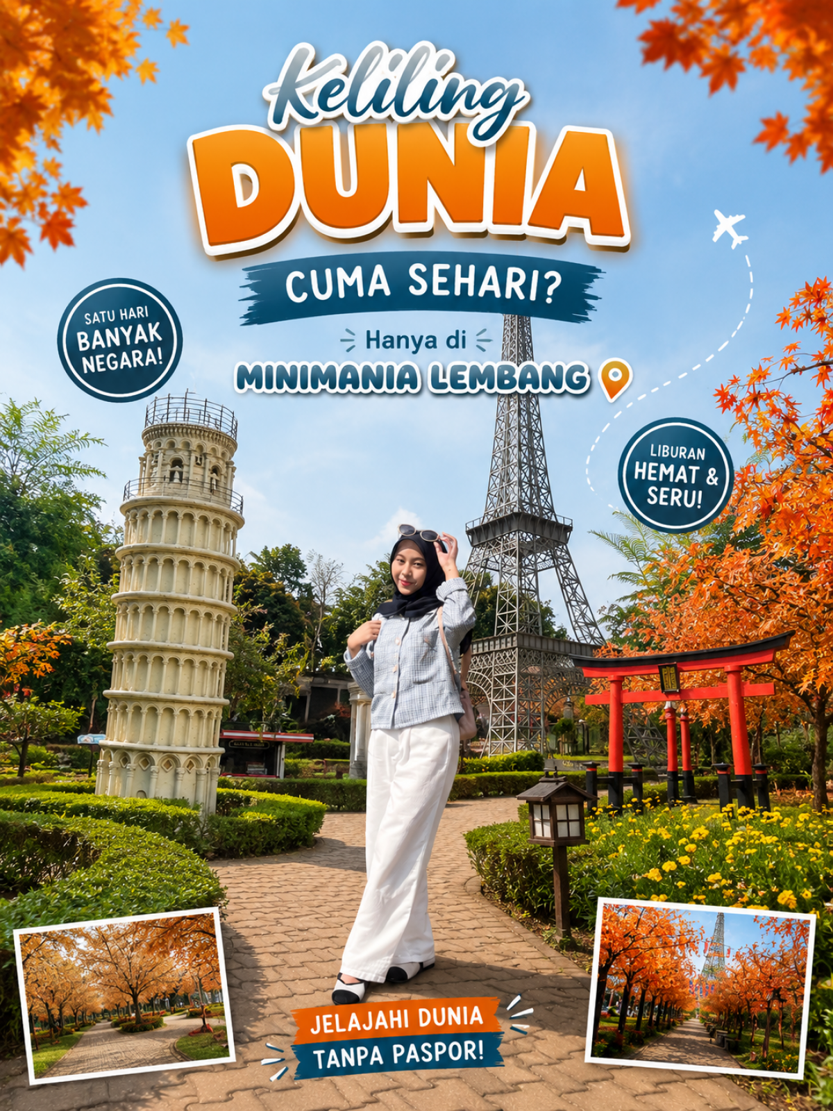 Keliling Dunia Cuma Sehari Aja? Ternyata ada di MiniMania Lembang 