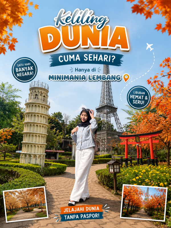 Keliling Dunia Cuma Sehari Aja? Ternyata ada di MiniMania Lembang 