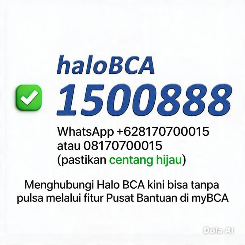 Layanan call center Halo BCA hubungi layanan Halo BCA bebas pulsa. 
