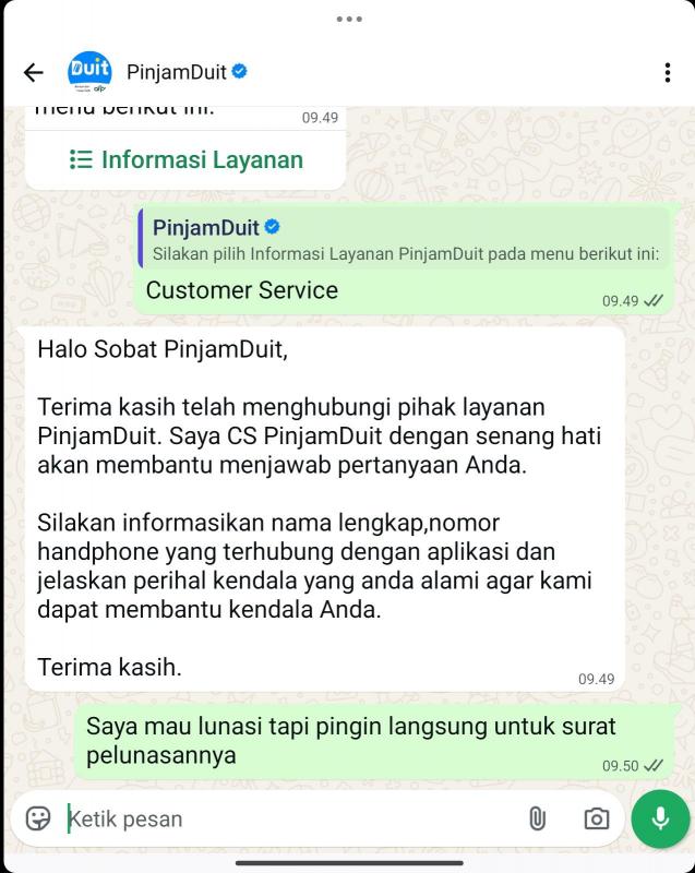 Layanan Customer Service CS Call Center PinjamFlexi 