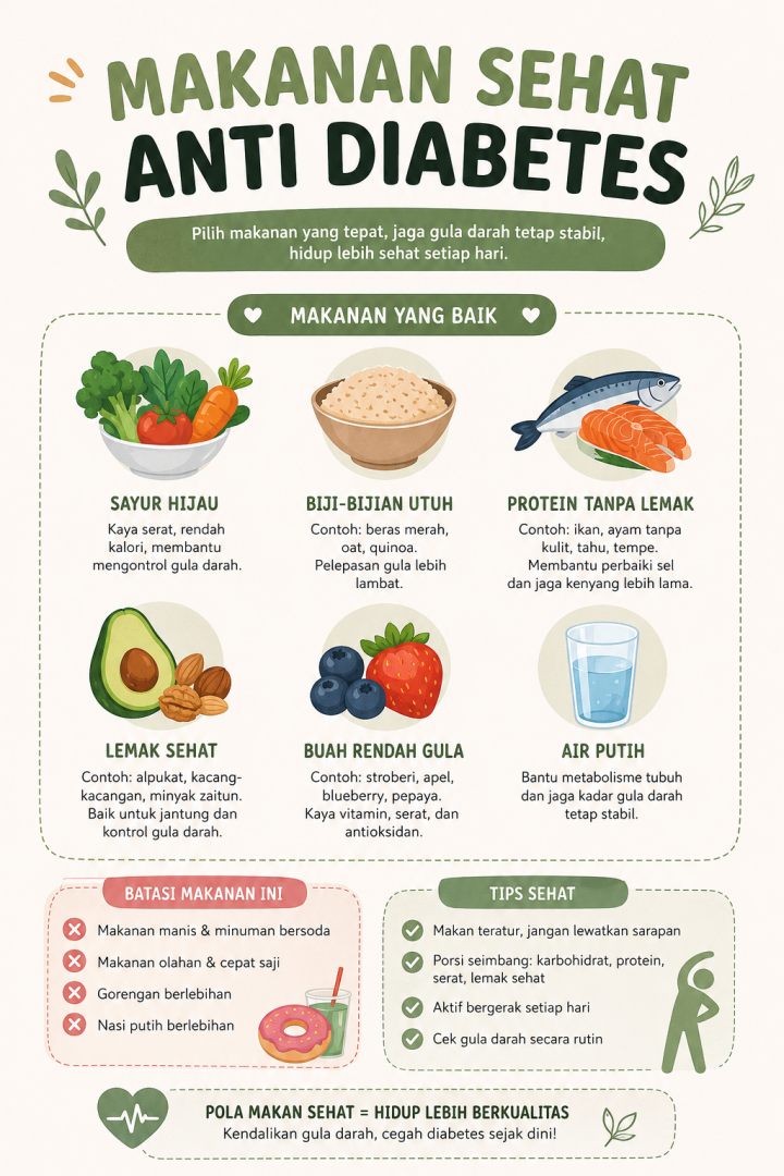  Makanan Sehat Anti Diabetes