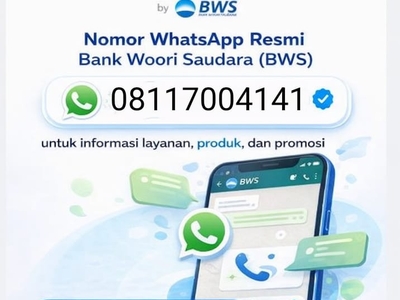 No whatsapp bws bank woori saudara