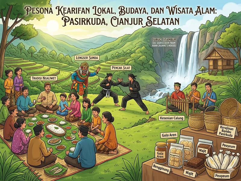 Pesona Kearifan Lokal, Budaya, dan Wisata Alam Masyarakat Sunda di Pasirkuda, Cianjur Selatan: Menjaga Tradisi di Tengah Modernisasi
