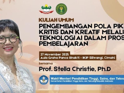 Prof. Stella Christie Kupas Peran AI dalam Pendidikan, Mahasiswi PBSI Emi Jamilah Turut 