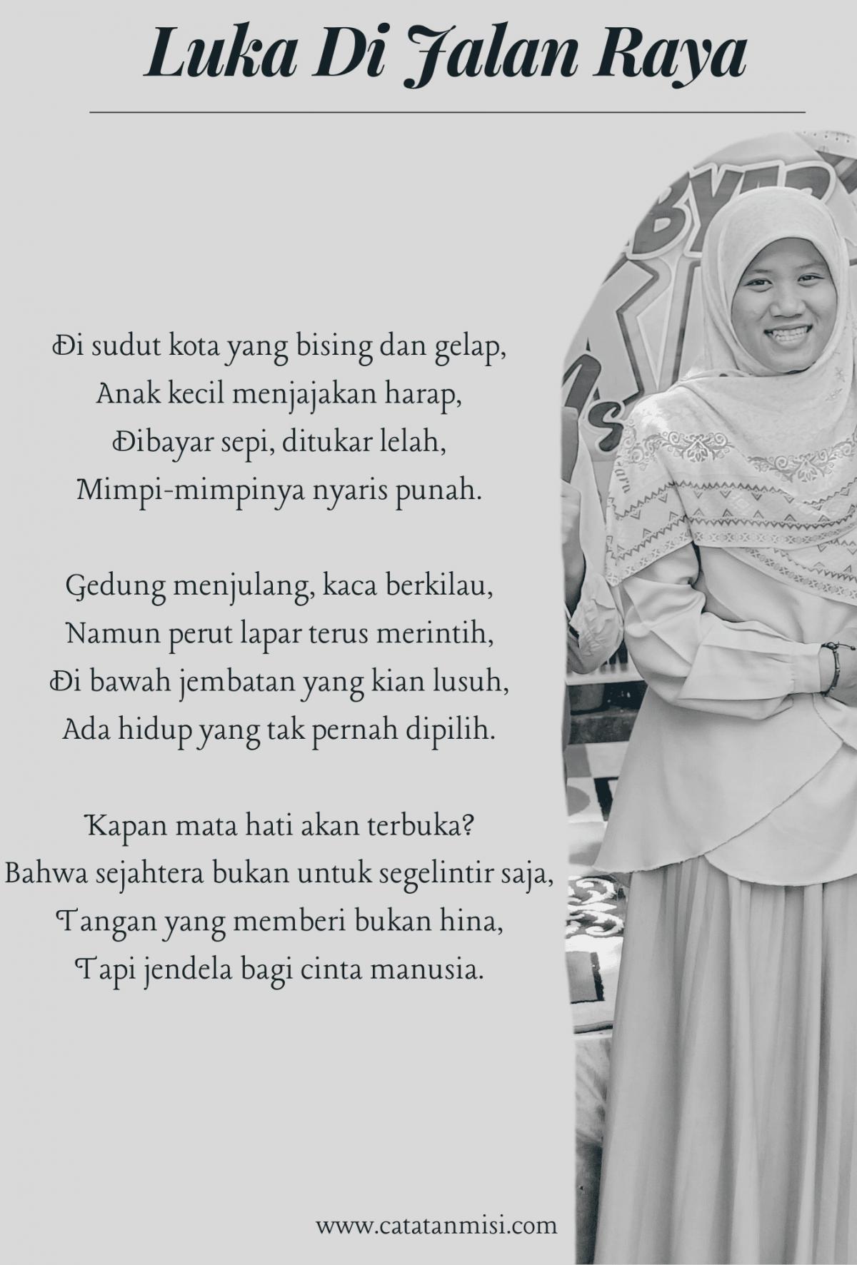 Puisi luka di jalan raya        