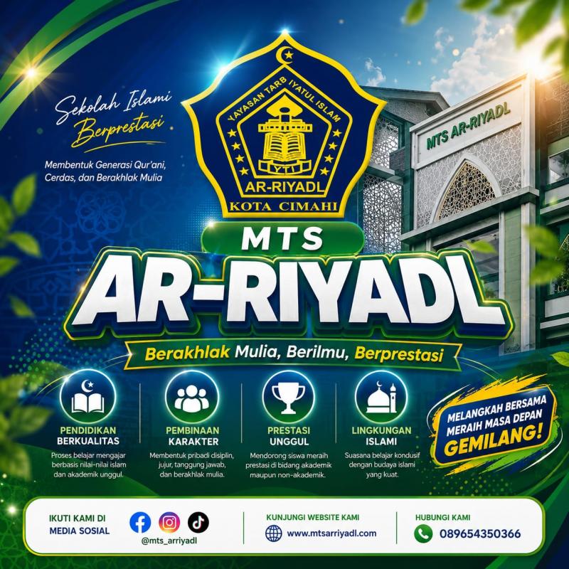 Small School, Big Future! Mengintip Keseruan Belajar dan Mengukir Prestasi di MTs Ar-Riyadl Cimahi