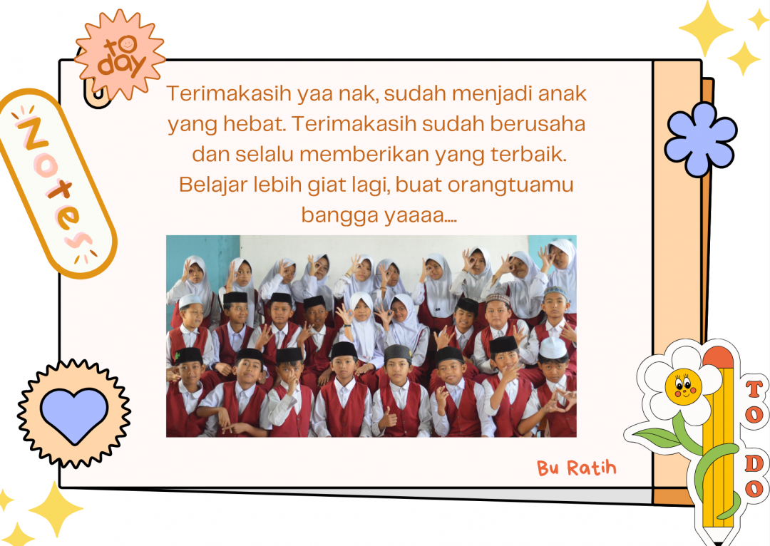 TULISAN TERIMAKASIH MURID